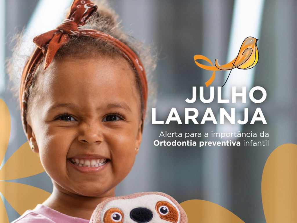 Julho Laranja chama a atenção para a importância da avaliação ortodôntica anual de crianças entre 6 e 12 anos